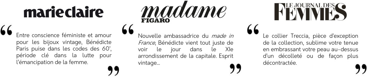 Bénédicte Paris articles Marie Claire, Madame Figaro, Le journal des Femmes